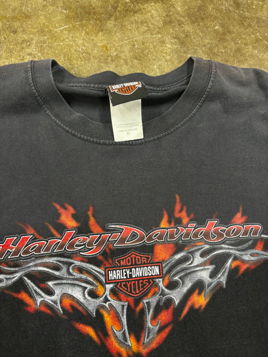 Vtg harley flame long sleeve