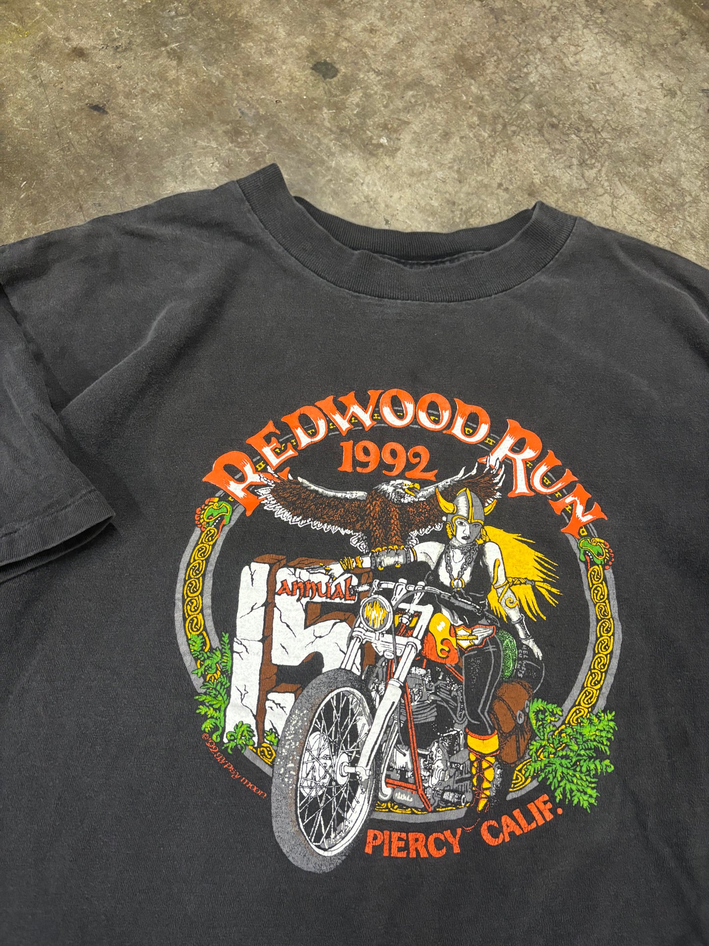 1992 Redwood run t shirt