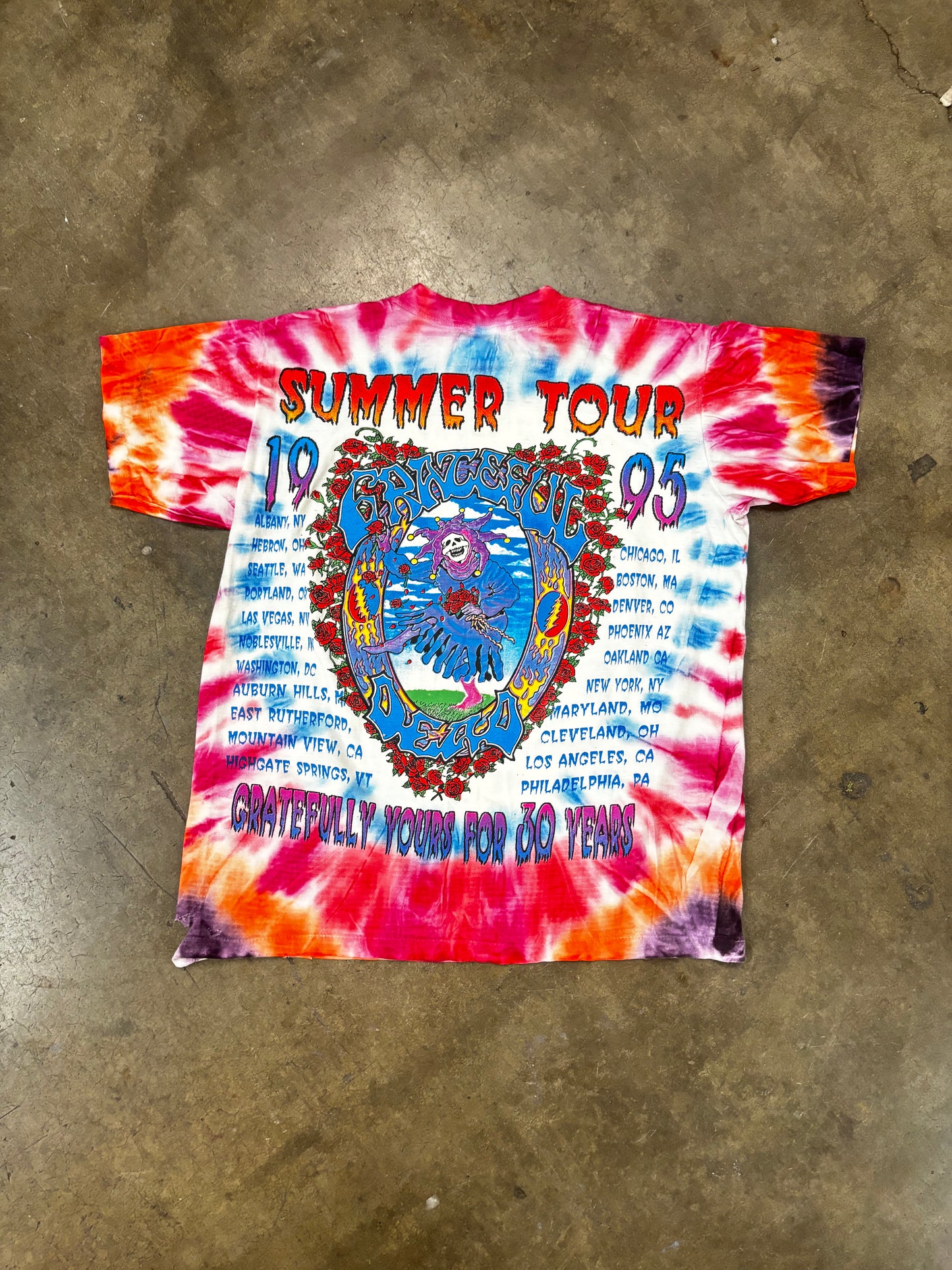 1995 Gratefuldead bootleg t shirt