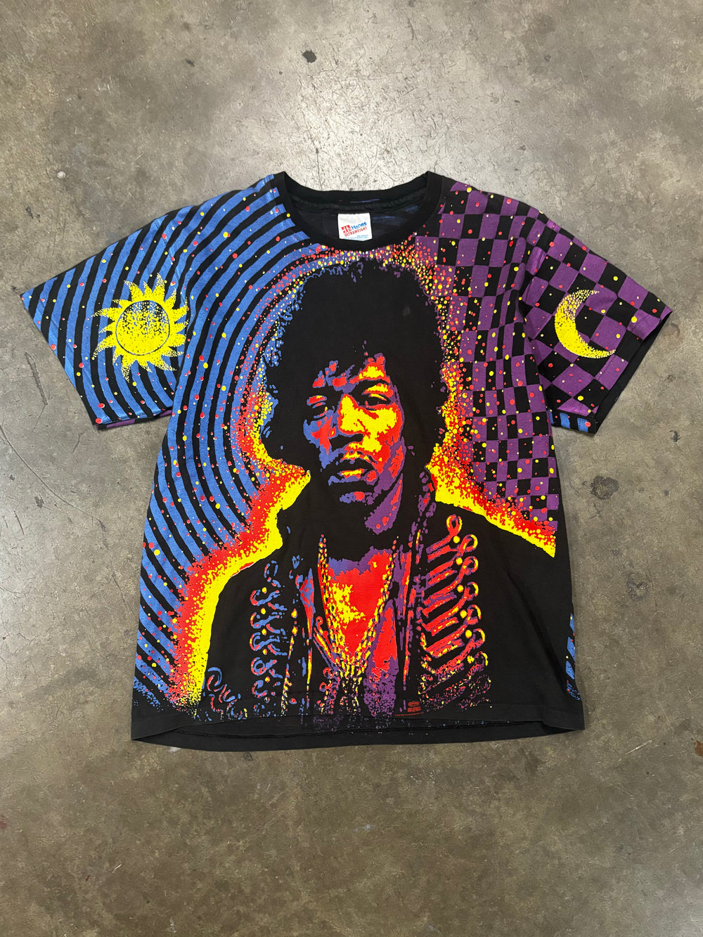 1992 Jimi Hendrix AOP t shirt