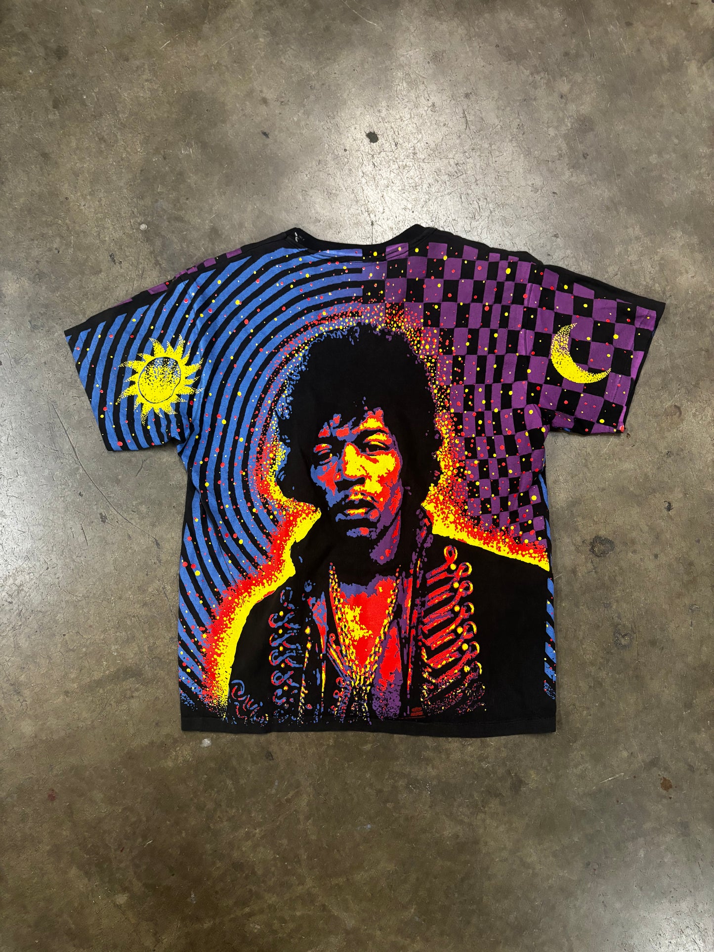 1992 Jimi Hendrix AOP t shirt