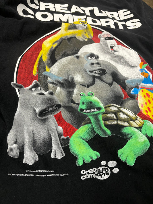 80s Creature comforts animations t shirt