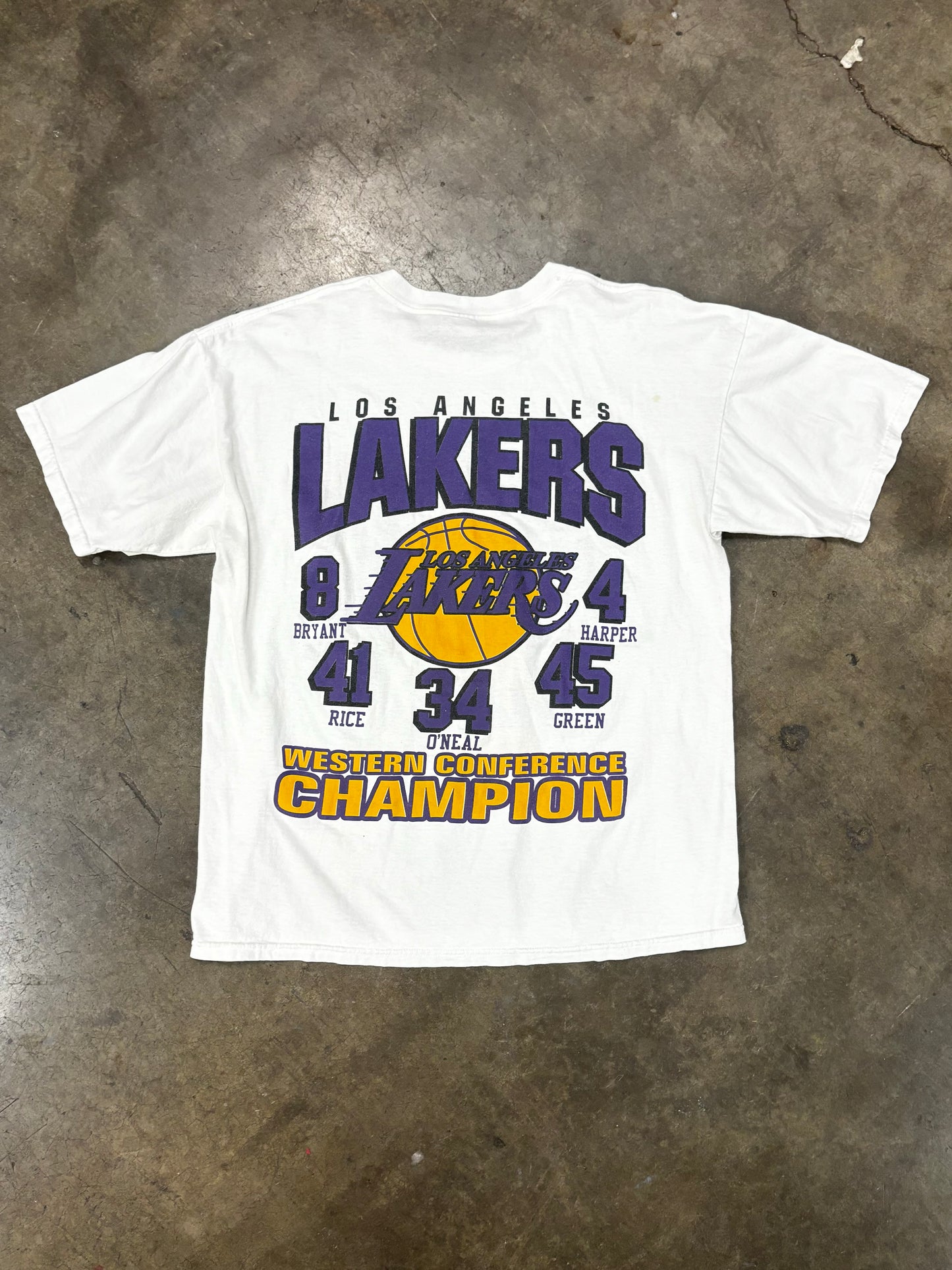 2000 Lakers playoff t shirt