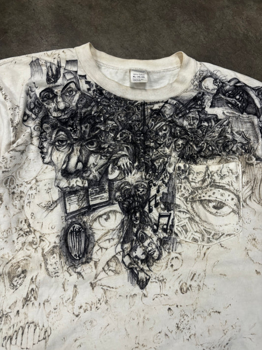 90s THOR art AOP t shirt