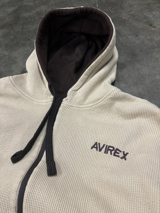 vtg Avirex reversible thermal hoodie