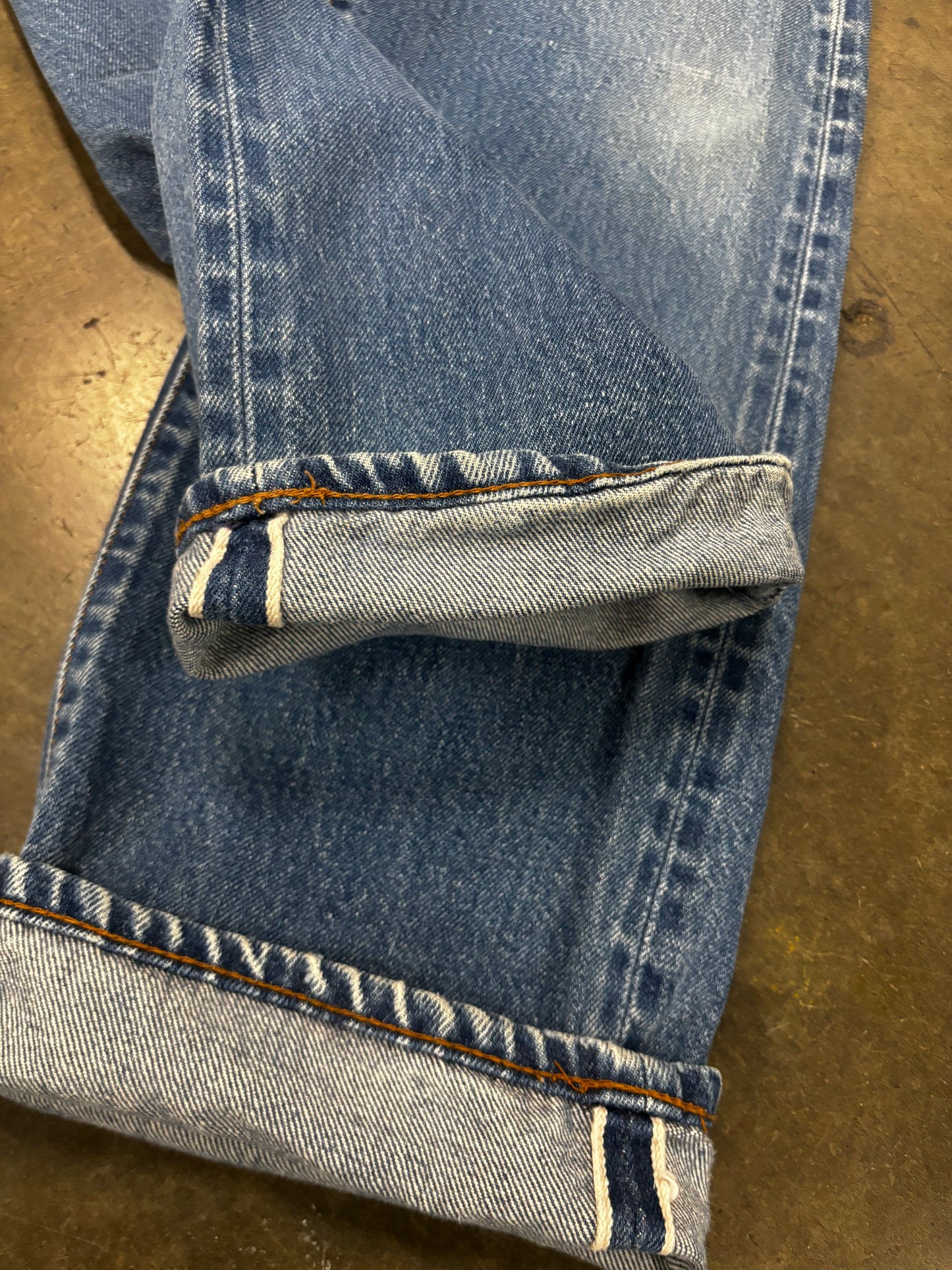 70s Levis 501 selvedge denim