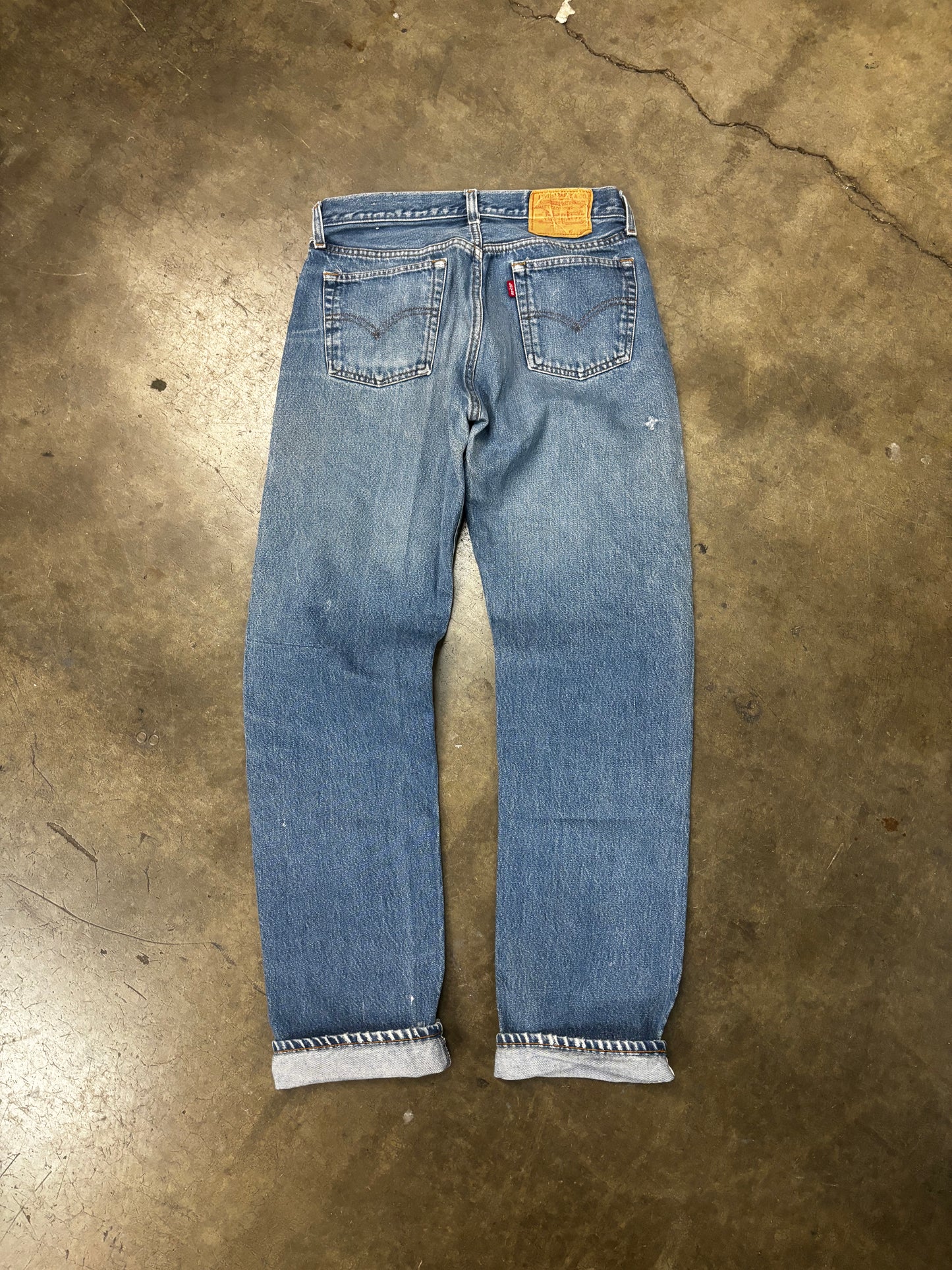 70s Levis 501 selvedge denim