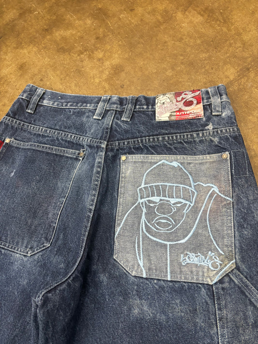 90s Southpole embroidered jeans