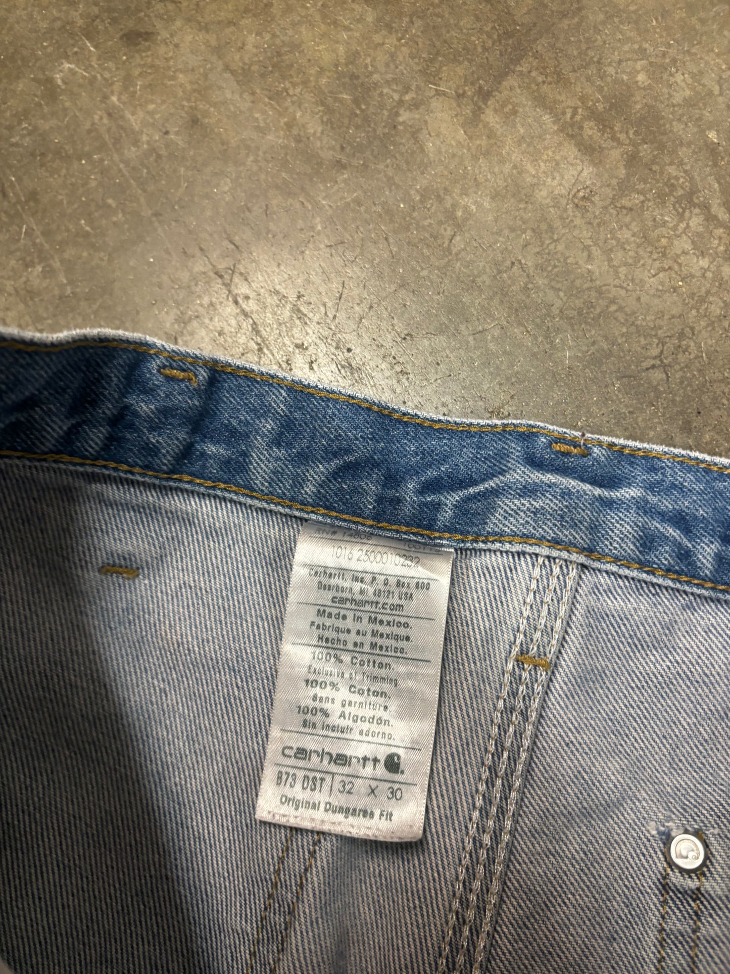 Vtg Carhartt denim double knee