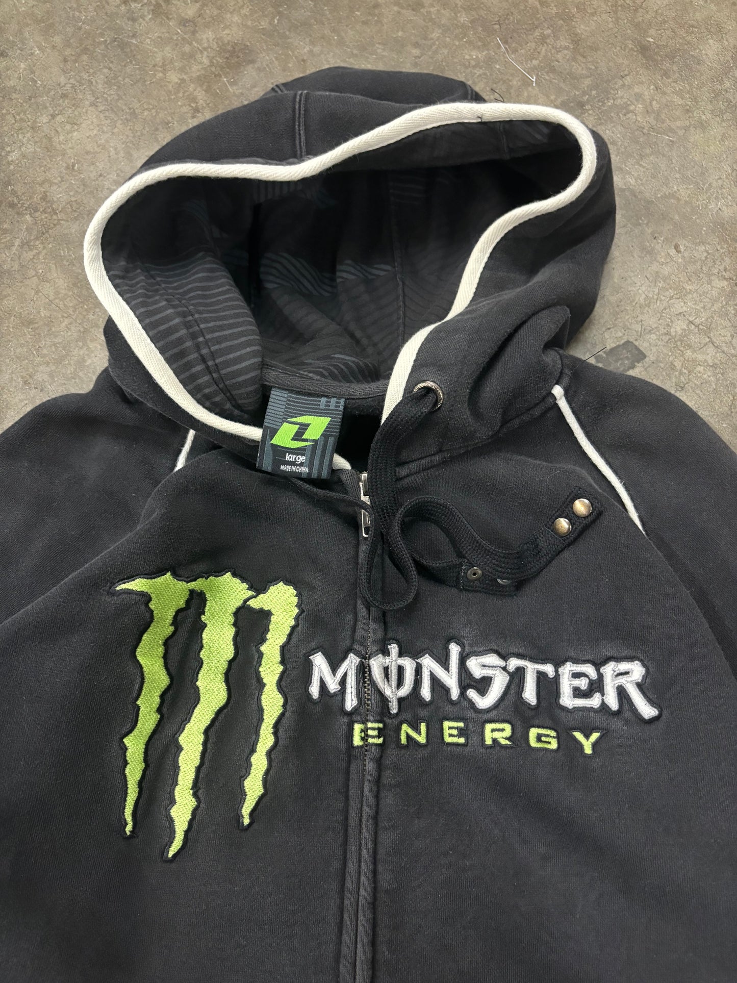 Y2K Monster zip up hoodie