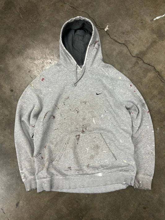 Vtg Nike hoodie paint distressed