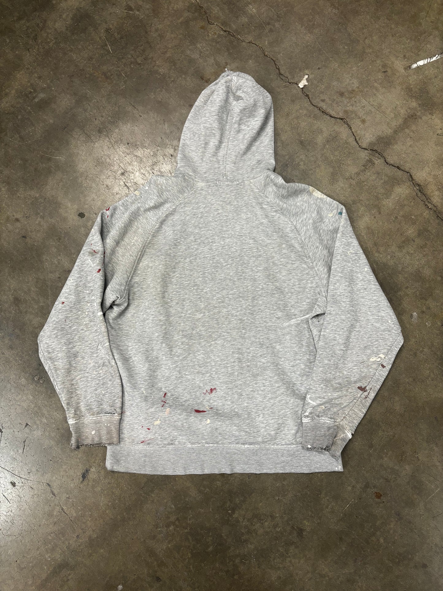 Vtg Nike hoodie paint distressed