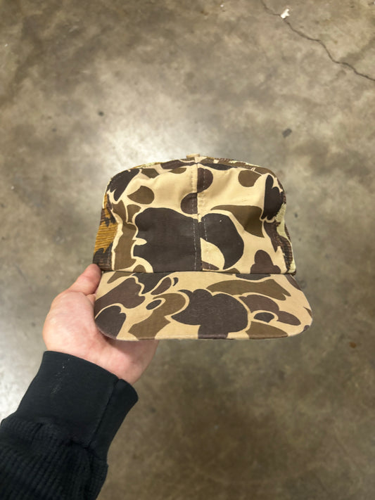 80s duck camo snap back