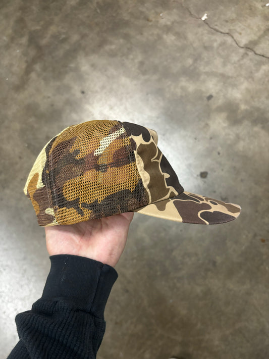 80s duck camo snap back