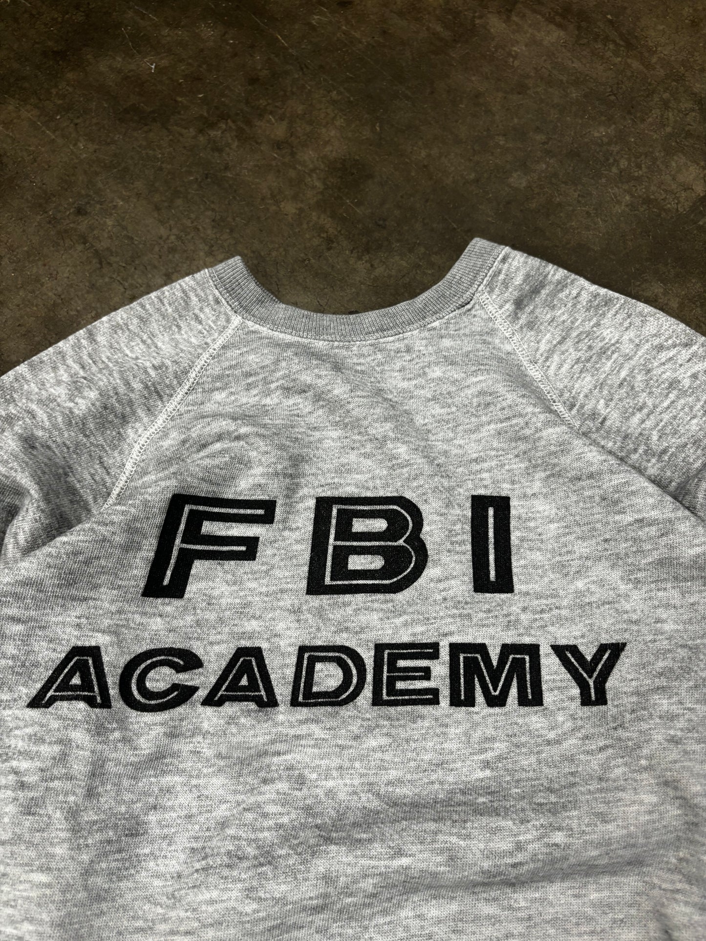 70s FBI academy sweatshirt